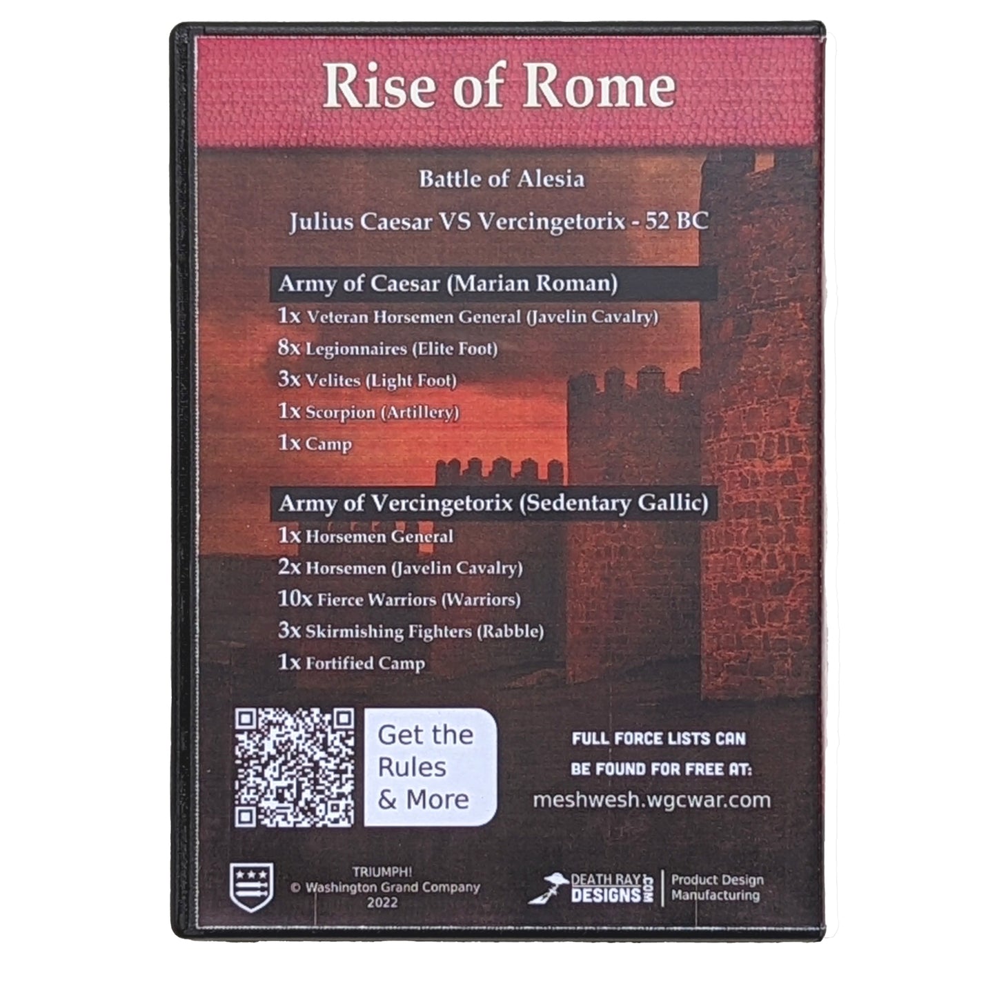 Triumph! Rise of Rome Laser Cut Starter Armies - Caesar vs Vercingetorix