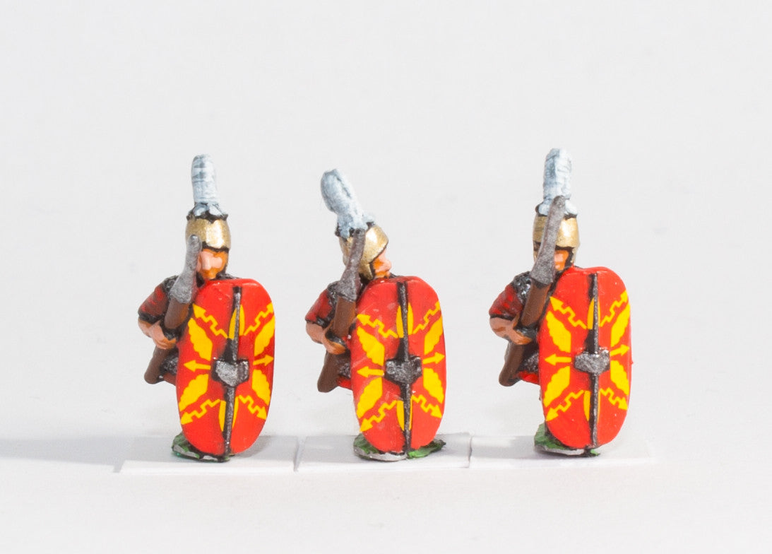 Camillan Legionaries in Advancing Poses with Pilum and Shield RO1b