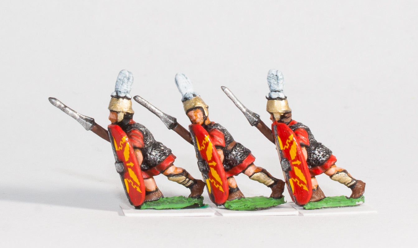 Camillan Legionaries in Advancing Poses with Pilum and Shield RO1b
