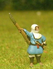 Samurai: Warrior Monk General on Foot with Assorted Monks As Bodyguards SAM16