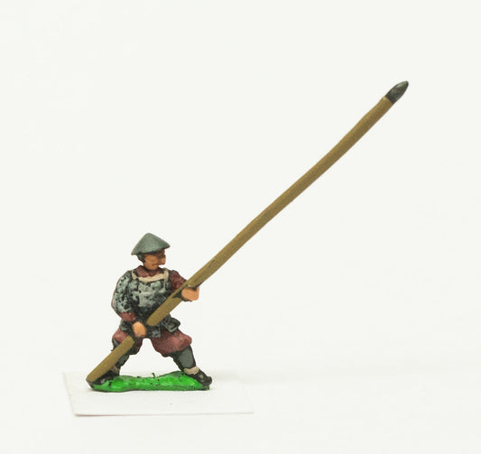 Samurai: Ashigaru in Helmets, Yari (Long Spear) & Back Banner (Sashimono) SAM21