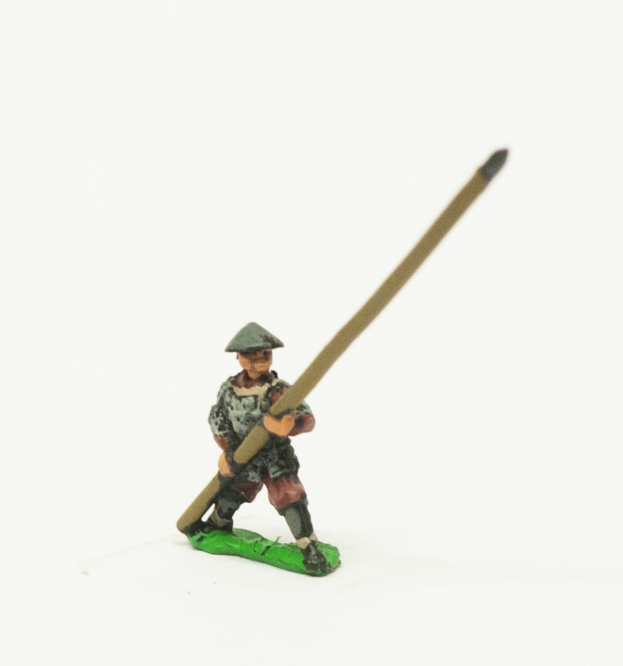Samurai: Ashigaru in Helmets, Yari (Long Spear) & Back Banner (Sashimono) SAM21
