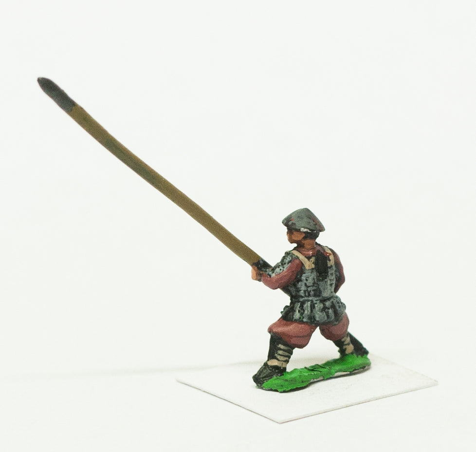 Samurai: Ashigaru in Helmets, Yari (Long Spear) & Back Banner (Sashimono) SAM21