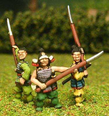 Samurai: Lower Class Samurai in Light Armour, with Sword and Naginata SAM3