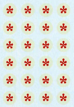 M07 Infantry Round shield. Flower design.