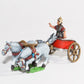 RCH7 Assorted 2-Horse Racing Chariots with assorted drivers