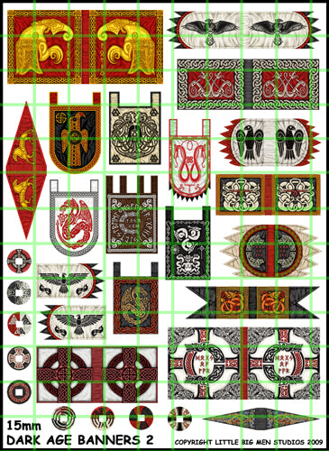 LBMS 15mm Banners - 15mm Dark Age Banners 2