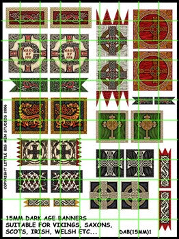 LBMS 15mm Banners - 15mm Dark Age Banners 1