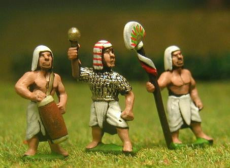 New Kingdom Egyptian Foot Command Officers, Standard Bearers, Drummers ANK10