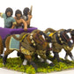 Later New Kingdom Egyptian General, Driver and Spearmen in Four Horse Chariot ANK15