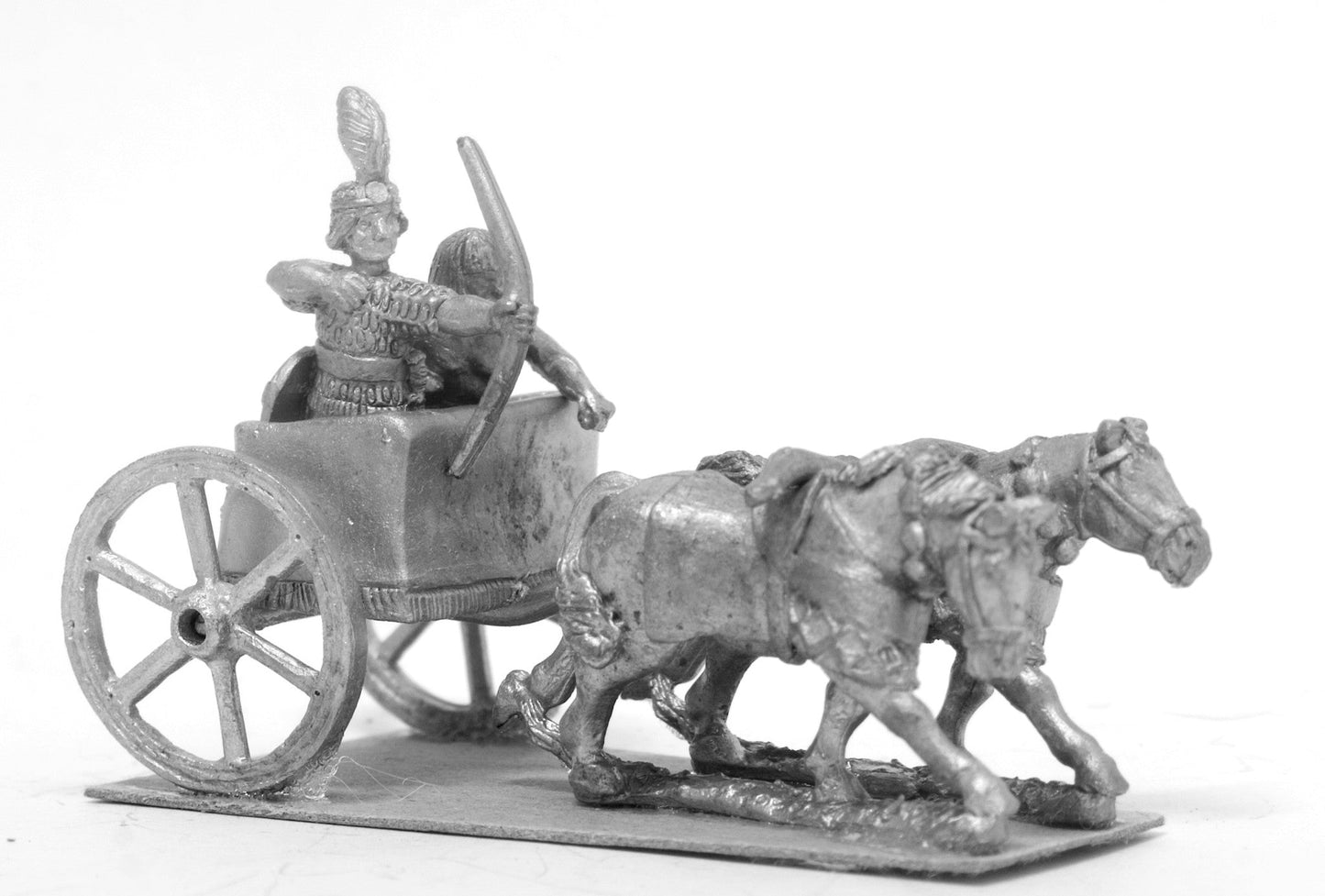 Kushite Egyptian Two Horse Chariot with Driver and Archer ANK31