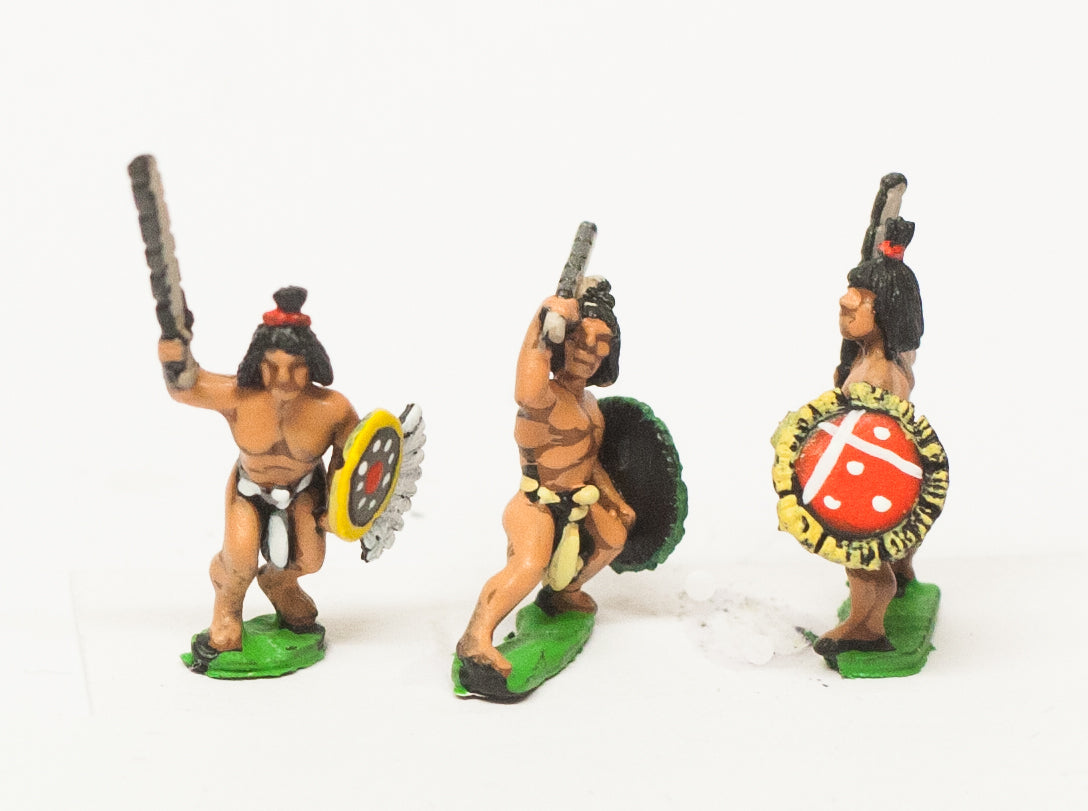 Veteran Warriors (Tequihuahqueh), in Breachclout with Sword and Shield AZ11