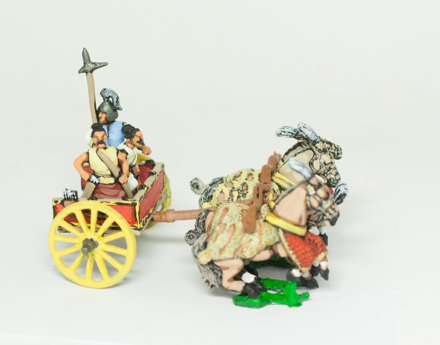 Four Horse Heavy Chariot with Driver, Archer and Halbredier CHO7a