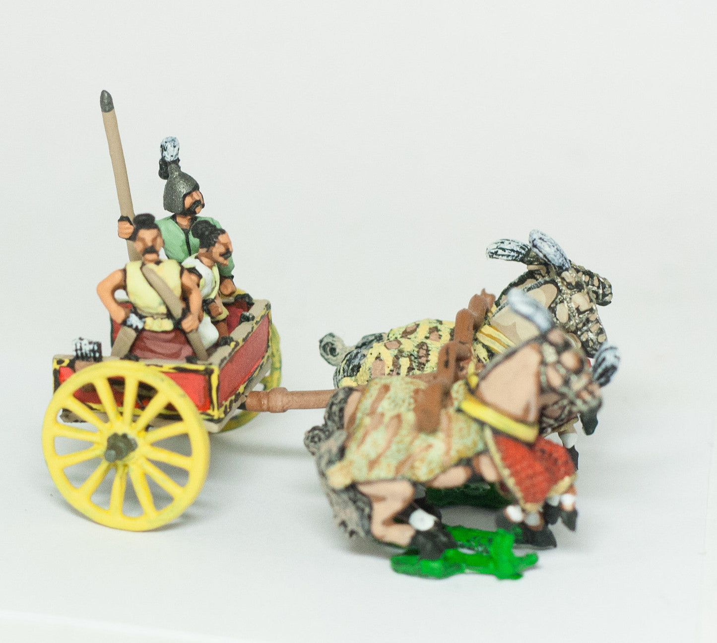 Four Horse Heavy Chariot with Driver, Archer and Spearmen CHO6a