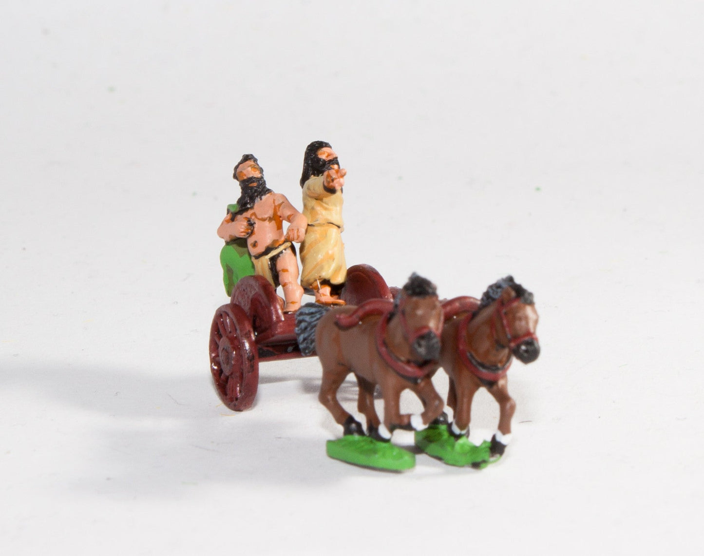 Caledonian and Pictish Two Horse Chariot with General and Driver CPA1