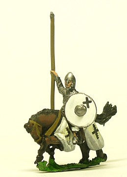 Frankish Mounted Knights, Round Shields, Barded Horses, Variants CRU54