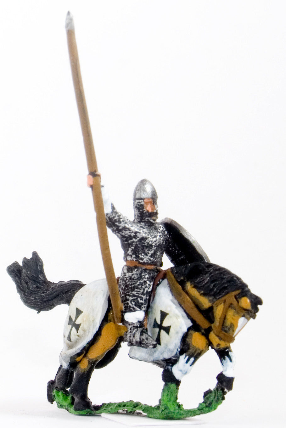 Frankish Mounted Knights, Round Shields, Barded Horses, Variants CRU54