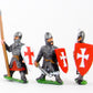 Frankish Knights on Foot, Large Shields, Assorted CRU57