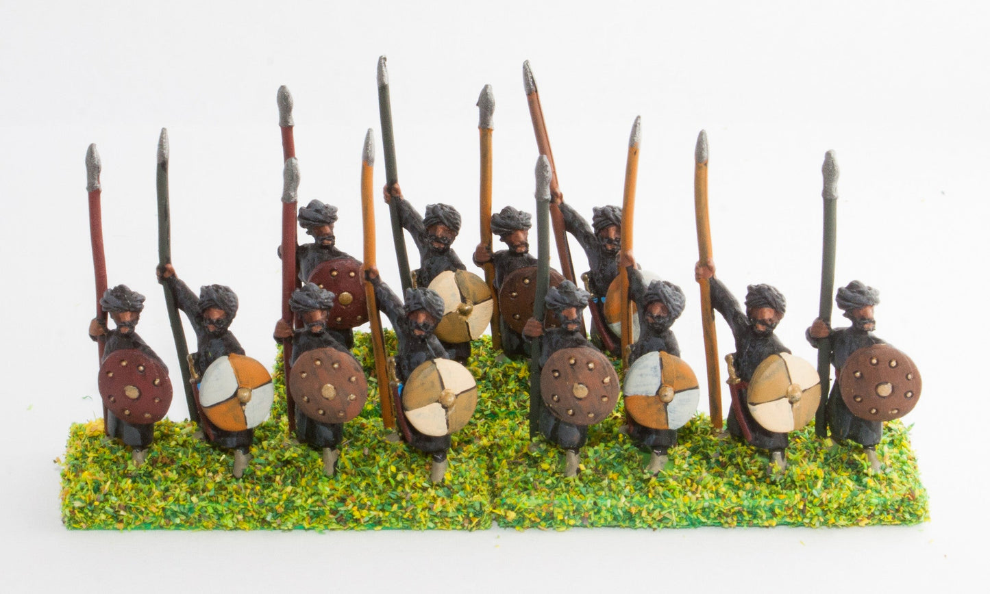 Arab Spearmen with Round Shields, Assorted Poses CRU5