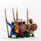 Arab Spearmen with Round Shields, Assorted Poses CRU5