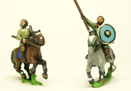 Dark Age: Medium / Light Cavalry with Bare Heads, Lance & Separate Shield DGS13