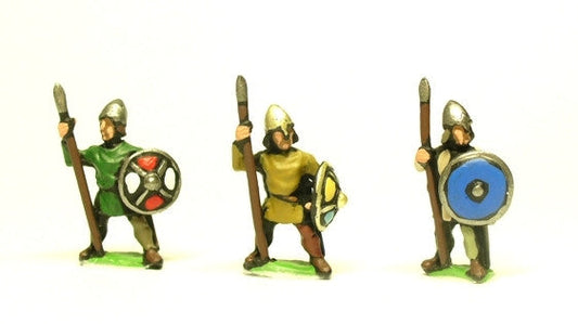 Dark Age: Medium Spearmen with Helmets & Round Shield DGS6