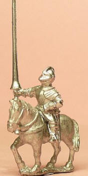 Renaissance 1520-1580Ad: Mounted Men At Arms in Closed Helmets with Lance & 2 Pistols MER81a