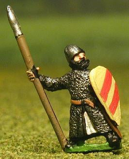 Late Medieval: Isleman / Galloglaich in Mail Coat with Kite Shield & Spear MER35