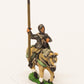 Mounted Sergeants, in Assorted Helms & Mail Coat, with Kite Shield & Lance on Unarmoured Horse MID19