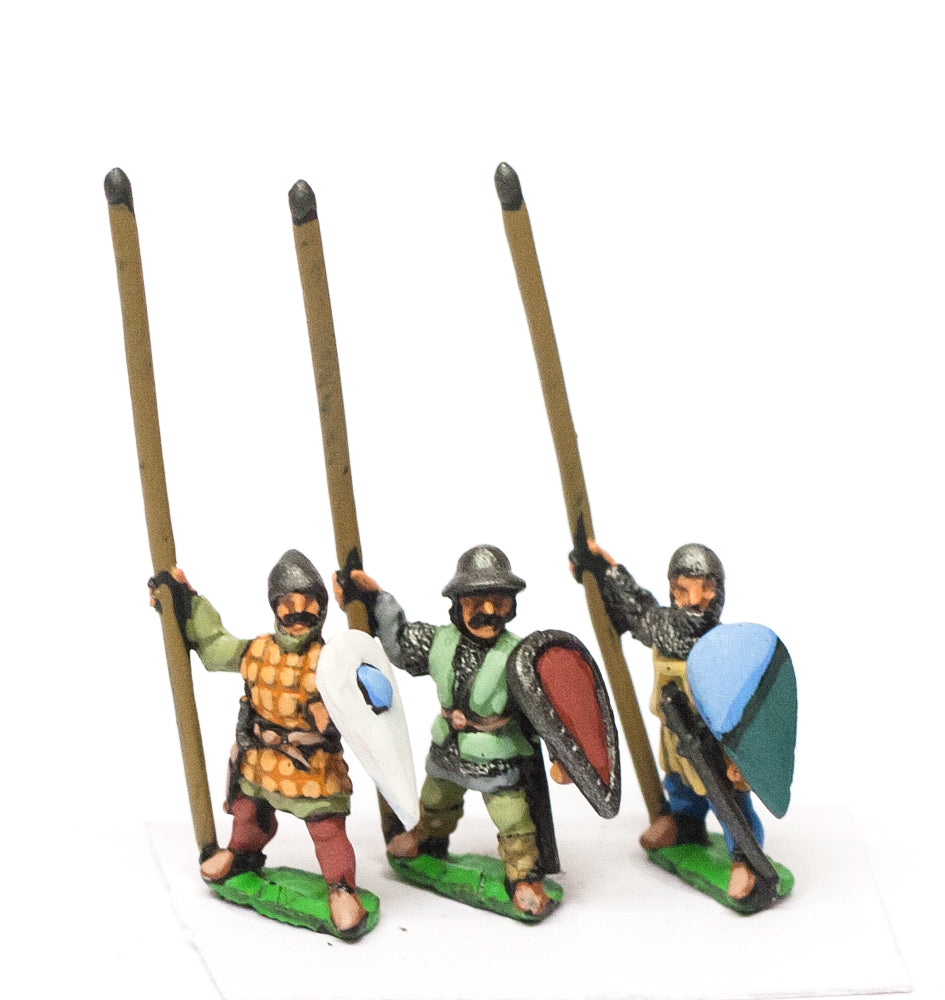 Heavy Infantry in Assorted Helms with Long Spear & Kite Shield MID35