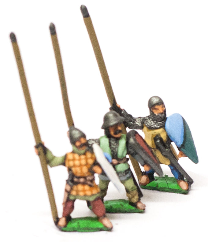Heavy Infantry in Assorted Helms with Long Spear & Kite Shield MID35