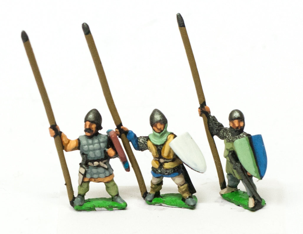 Heavy Infantry in Assorted Helms with Long Spear & Large Shield MID37