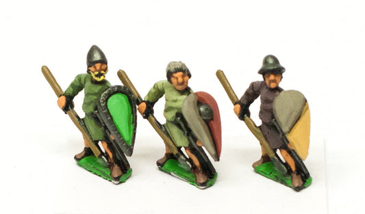 Light / Medium Spearmen with Kite Shield & Assorted Helms MID39
