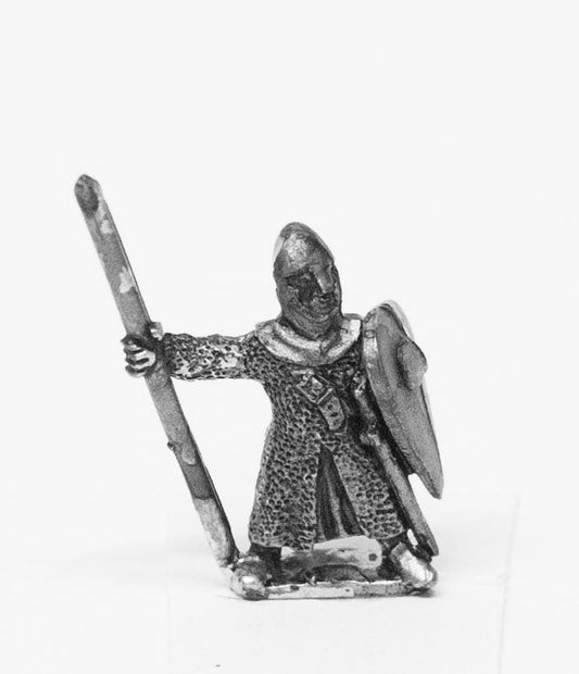 Heavy Spearmen with Kite Shield, in Long Mail Coat & Pointed Helm MID48