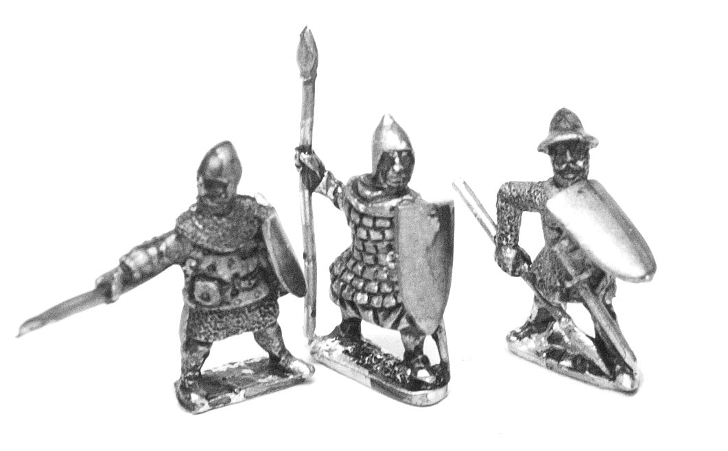Heavy Spearmen, Various Dress, Assorted Shields MID49