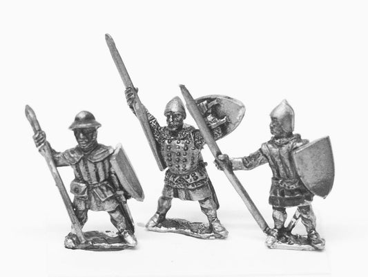 Light / Medium Spearmen, Various Dress, Large Shields MID51