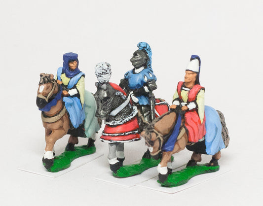 Early Renaissance: Command: King / General & Two Mounted Ladies 1450-1500Ad MER53c