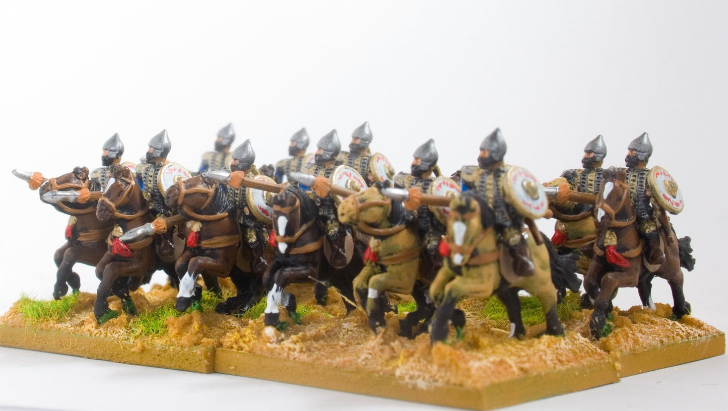 Moghul Indian: Heavy Cavalry with Bow, Shield & Forward Facing Spear on Unarmoured Horse MOG3b