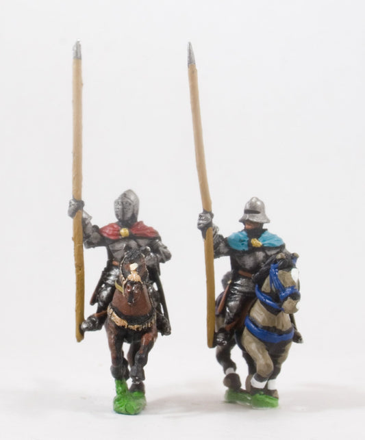 Generic Eastern European: Mounted Standard Bearers in Plate Armour, on Unarmoured Horse XMED12